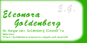 eleonora goldenberg business card